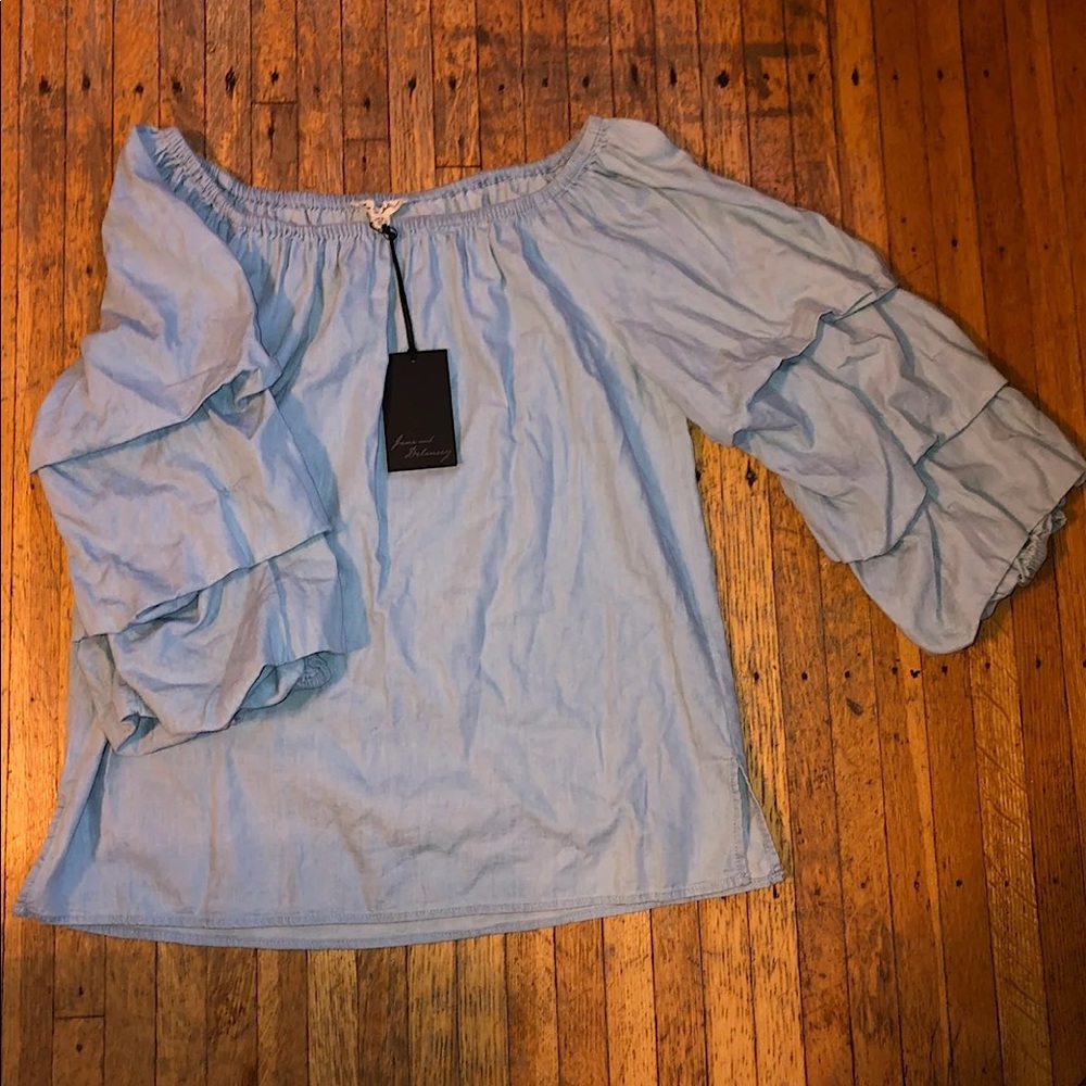 NWT Off Shoulder Puff Sleeve Top